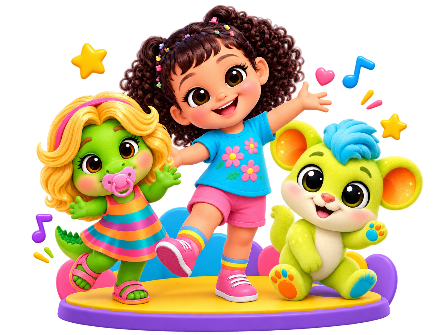 A turminha do Kids Plus Brasil reunida em um universo cheio de cores, música e imaginação.